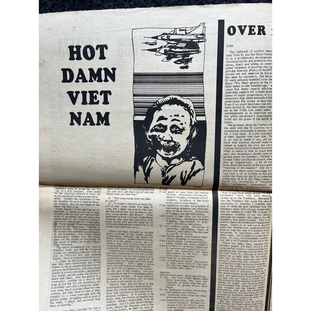 1970s High Times Underground Newspaper, Black Panther Party, Vintage Antique Co
